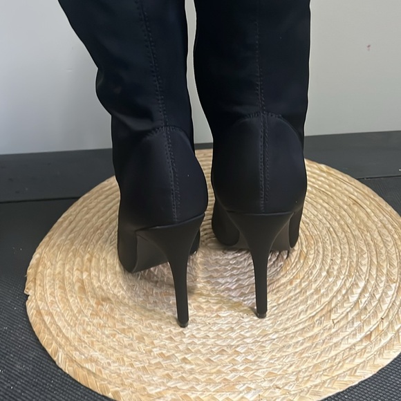 Boohoo Where the Party At Knee High Thigh Boots Size 38 - Picture 7 of 15